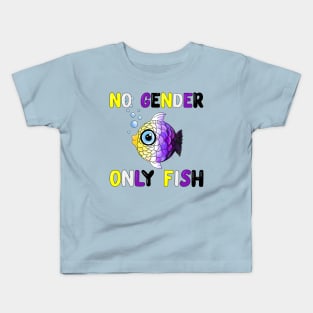 No gender. Only fish. Kids T-Shirt